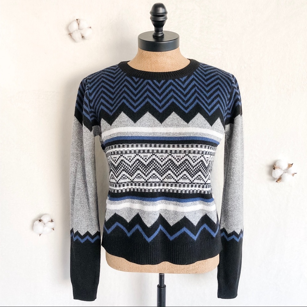 Urban Outfitters Chevron Stripe Crew-Neck Sweater